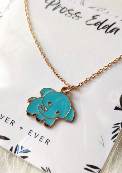 MAJESTIC ELEPHANT CHARM NECKLACE