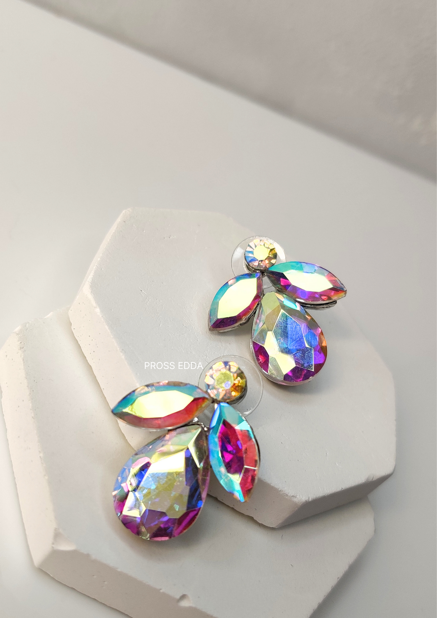 AURORA MULTICOLOR CRYSTAL DROP EARRINGS