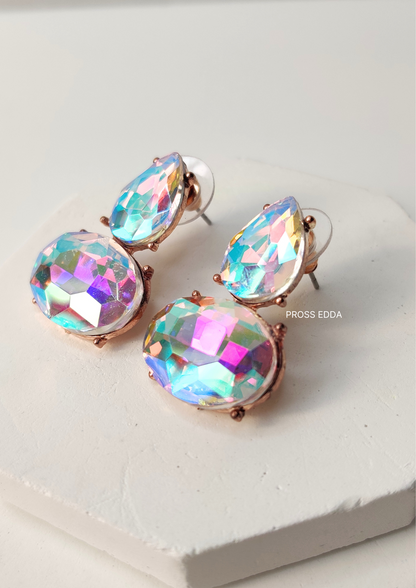 AURORA CRYSTAL DIA DROP EARRINGS