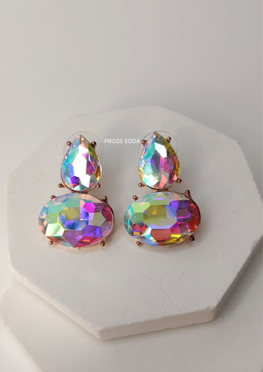 AURORA CRYSTAL DIA DROP EARRINGS