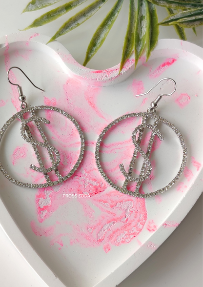 DAZZLING DOLLAR CASCADE EARRINGS