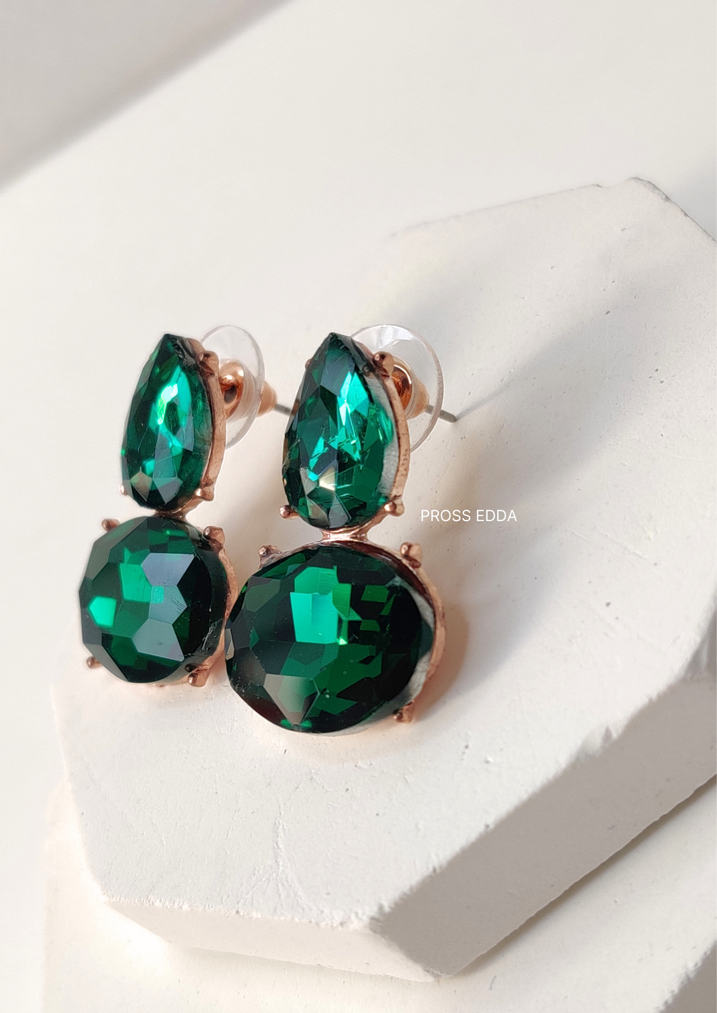 AURORA CRYSTAL DIA DROP EARRINGS