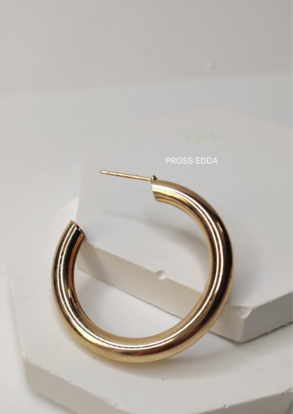 RADIANT PIPE WHISPERS  GOLDEN OPEN HOOPS