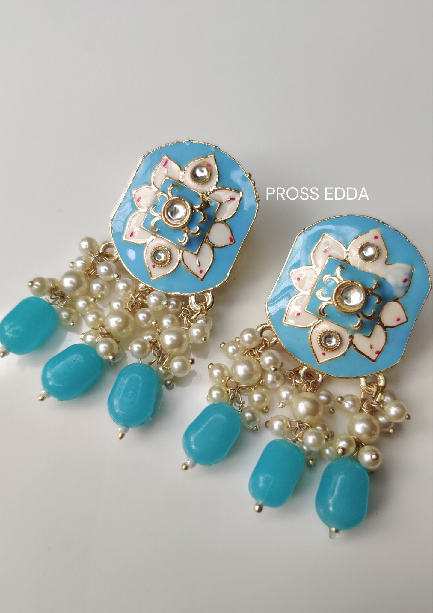 MEENAKARI - ETHNIC SQUARE STUD EARRING