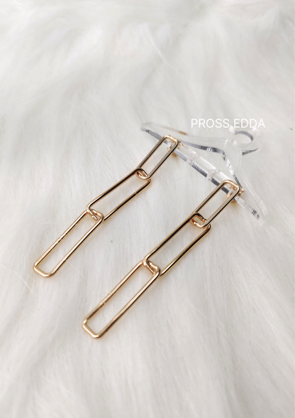 ARTISTIC SQUARELINK DROP EARRINGS