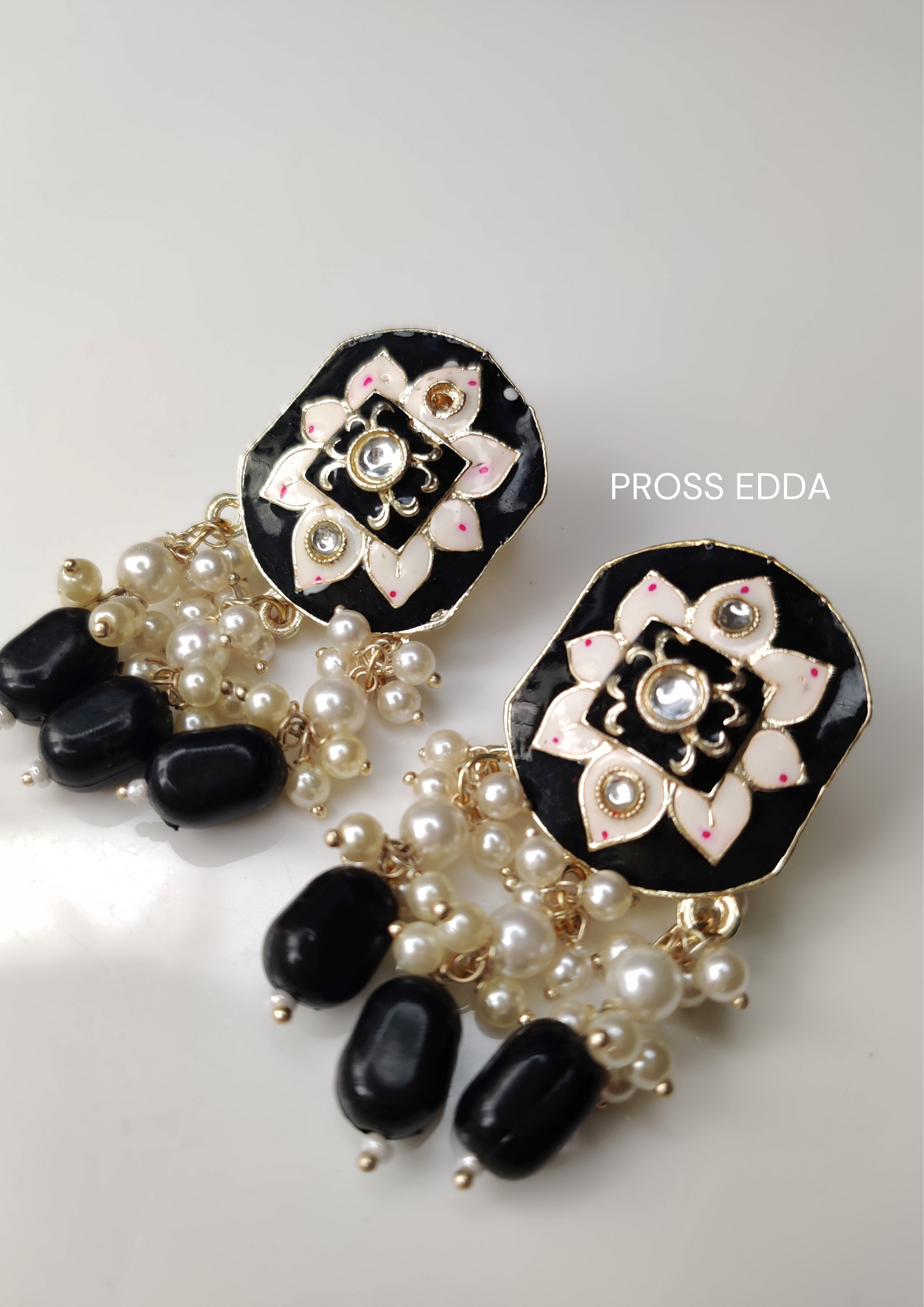 MEENAKARI - ETHNIC SQUARE STUD EARRING