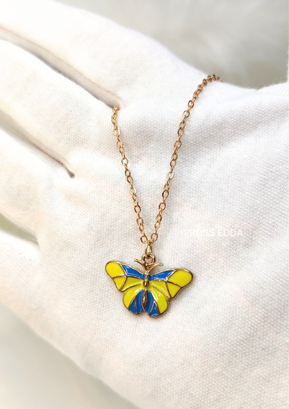 SUNLIT FLUTTER BUTTERFLY NECKLACE