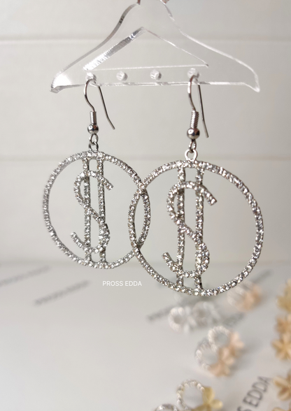 DAZZLING DOLLAR CASCADE EARRINGS