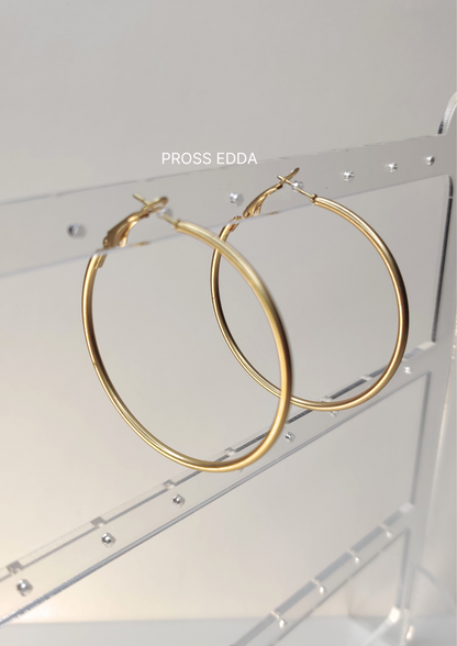 CHIC MATTE CLOSED HOOPS - XL