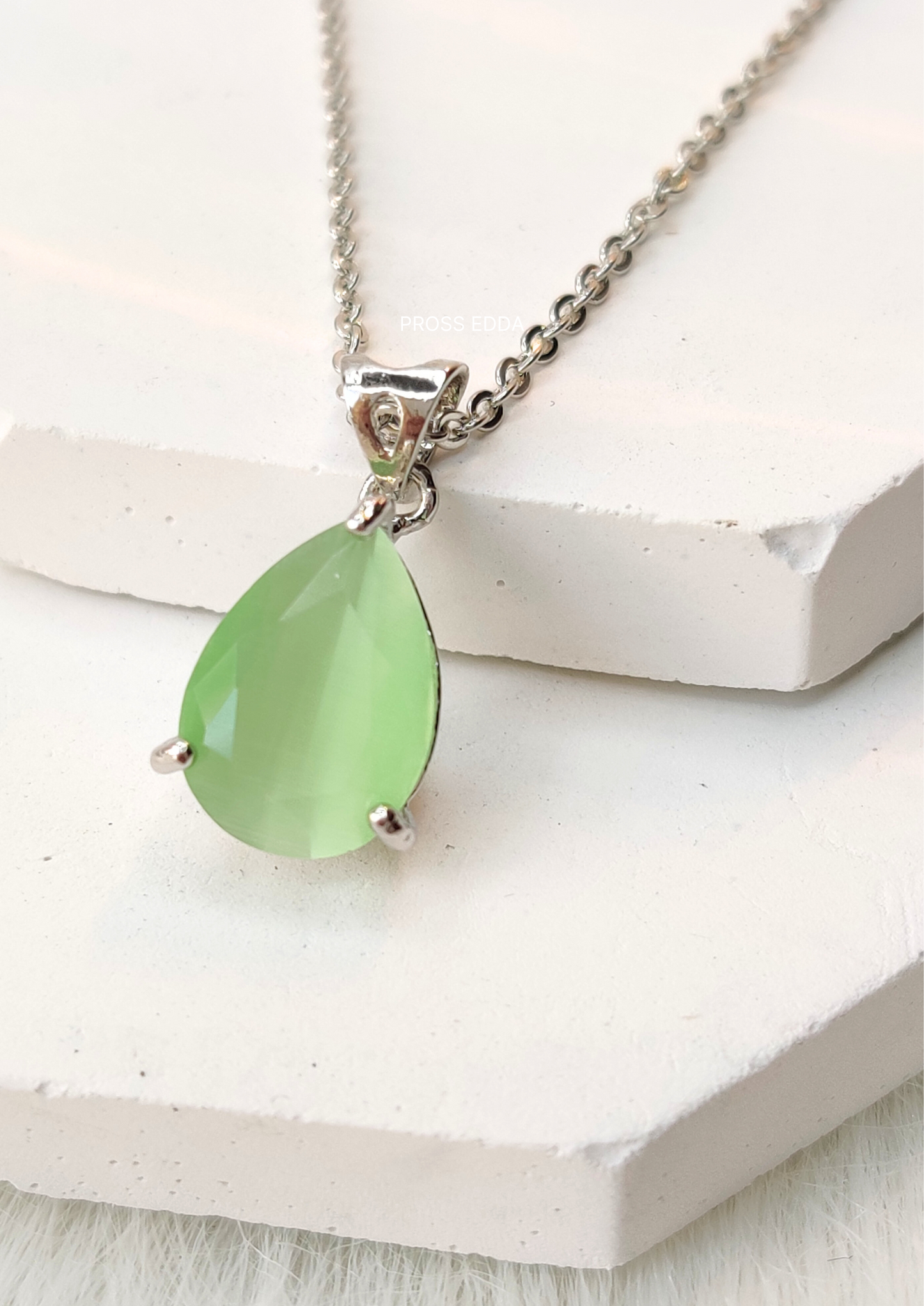 SILVER DEWDROP CASCADE NECKLACE