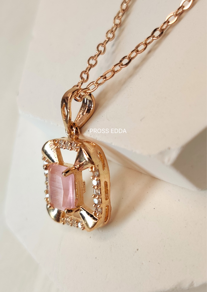 PINK OPULENCE PENDANT NECKLACE