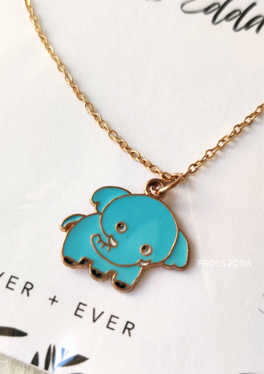 MAJESTIC ELEPHANT CHARM NECKLACE