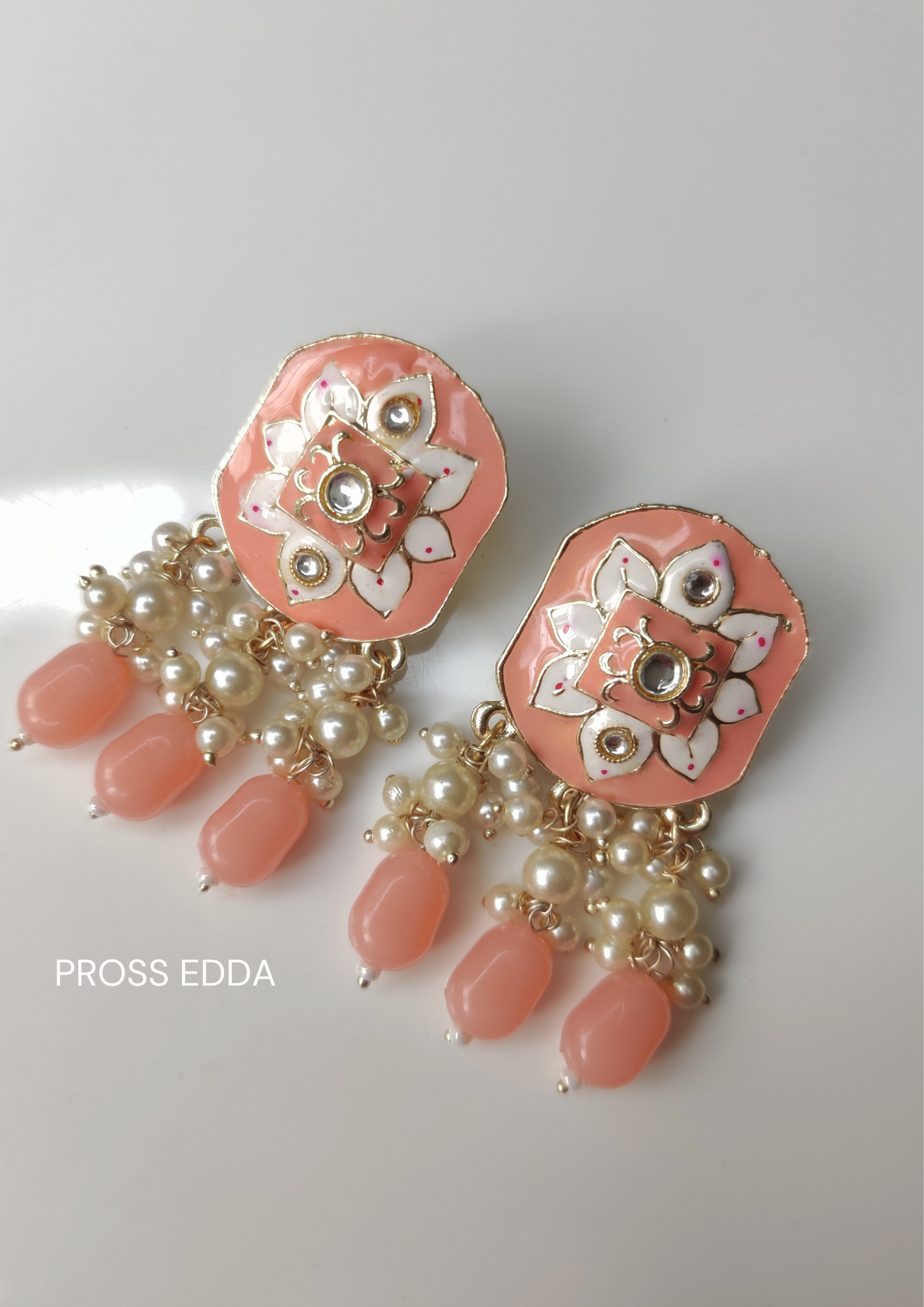 MEENAKARI - ETHNIC SQUARE STUD EARRING